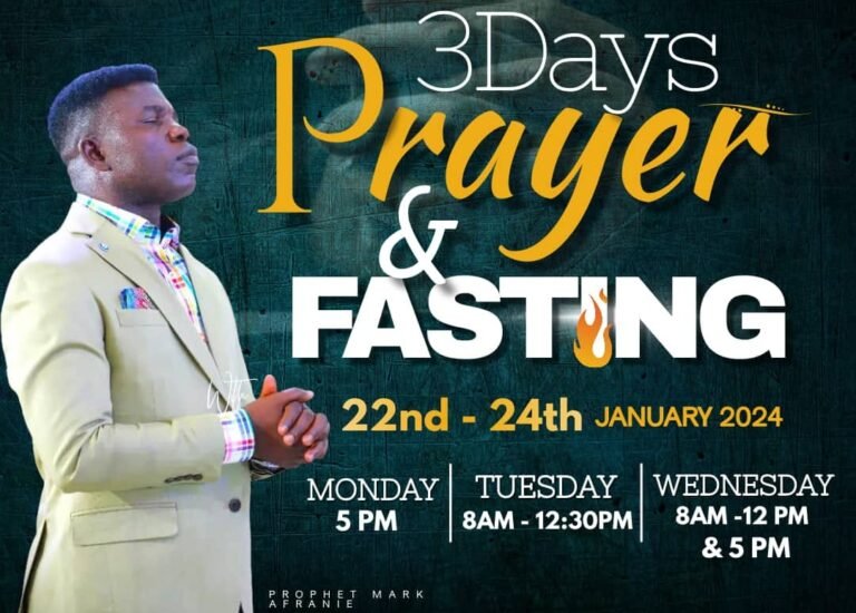 3 Days Prayer and Fasting